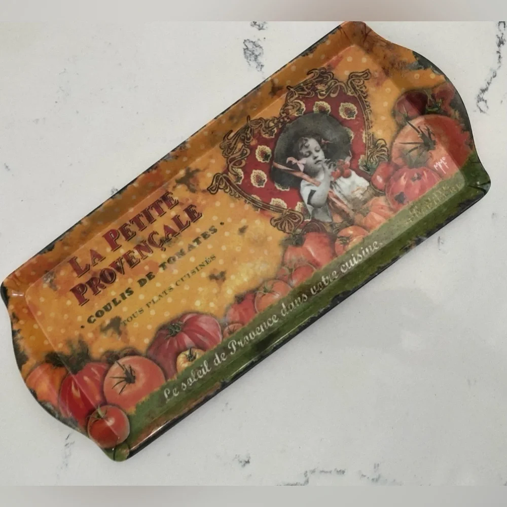 Le Petite Provençal Tomato Crate Label Serving Tray 🍅